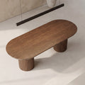 Vanessa 250cm Oval Dining Table Walnut