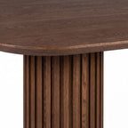 Vanessa 250cm Oval Dining Table Walnut