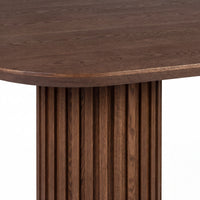 Vanessa 250cm Oval Dining Table Walnut
