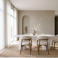 Vanessa 250cm Oval Dining Table White
