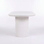 Vanessa 250cm Oval Dining Table White