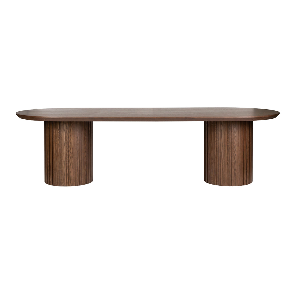 Vanessa 280cm Oval Dining Table Walnut