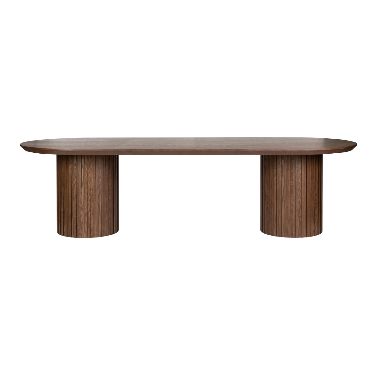 Vanessa 280cm Oval Dining Table Walnut