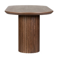 Vanessa 280cm Oval Dining Table Walnut