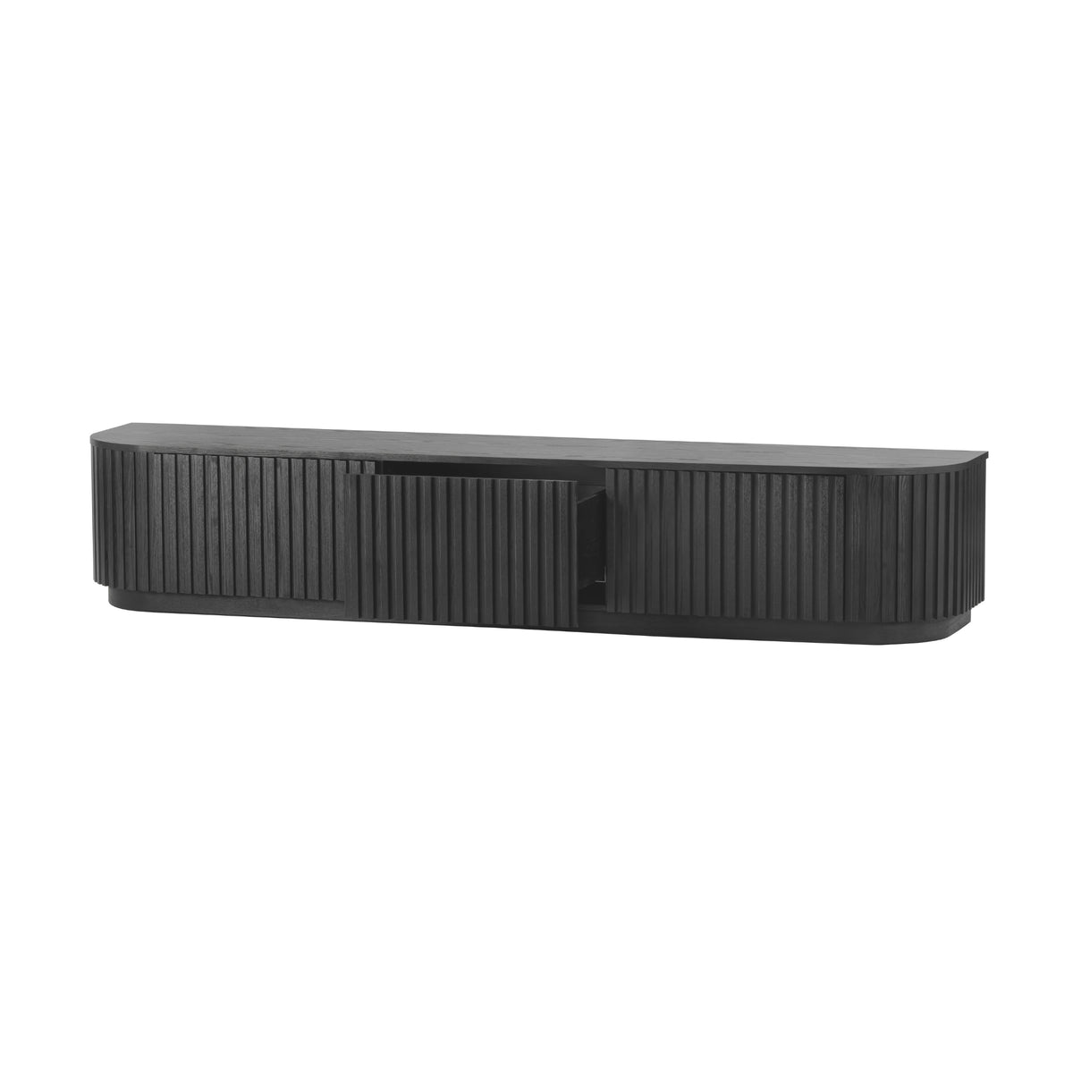 Vanessa Hubert 246cm 4 Door ETU Entertainment TV Unit Black