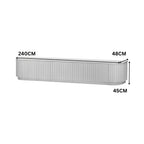 Vanessa Hubert 246cm 4 Door ETU Entertainment TV Unit White