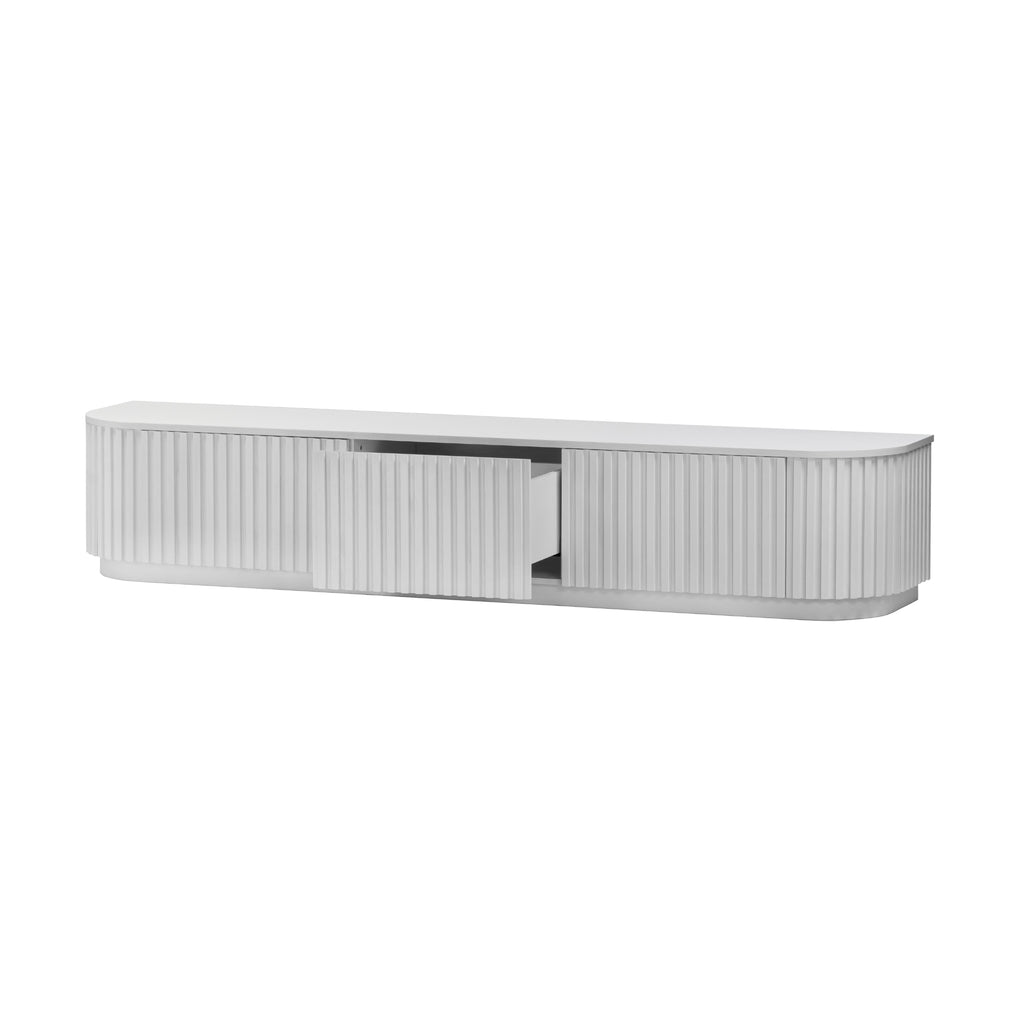 Vanessa Hubert 246cm 4 Door ETU Entertainment TV Unit White