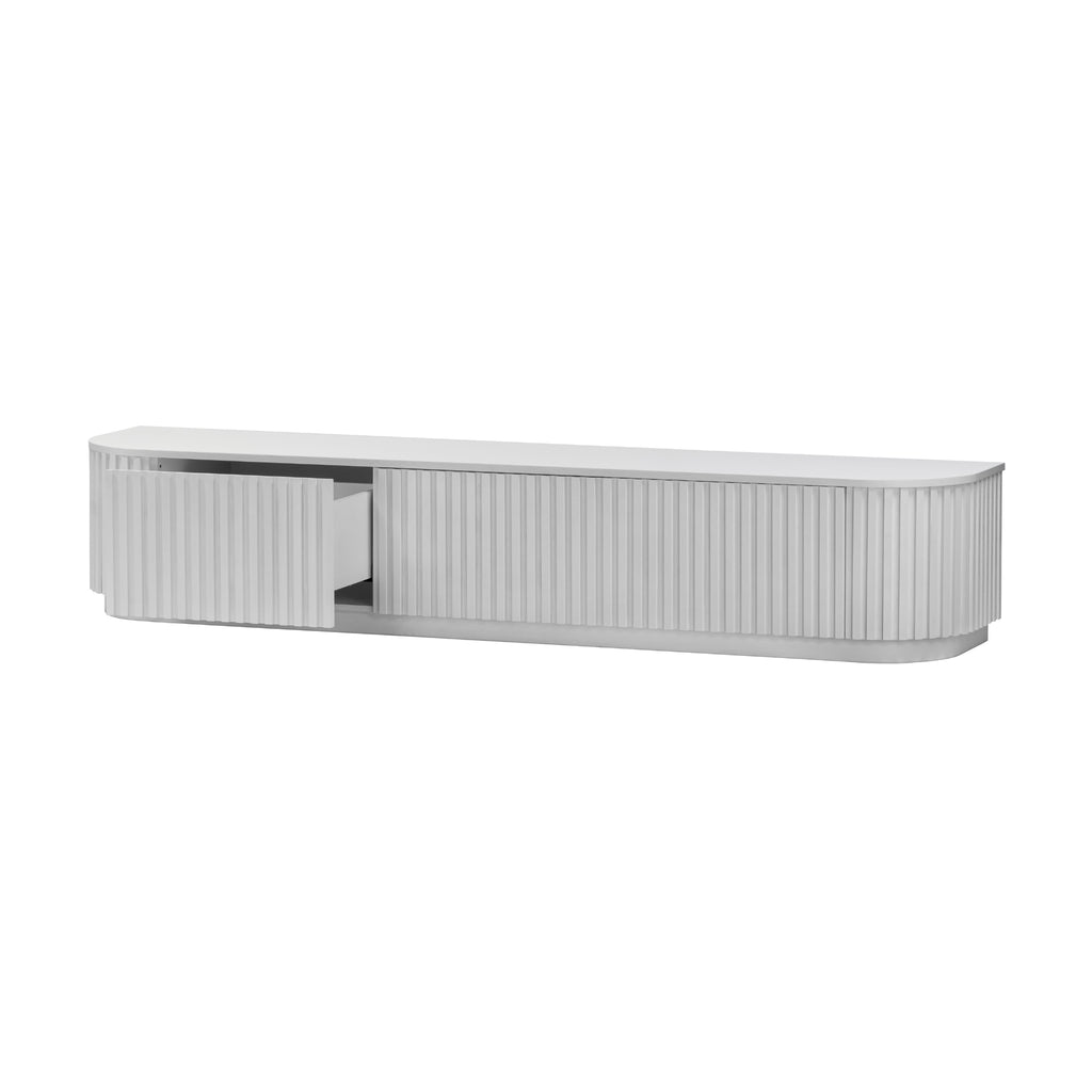 Vanessa Hubert 246cm 4 Door ETU Entertainment TV Unit White