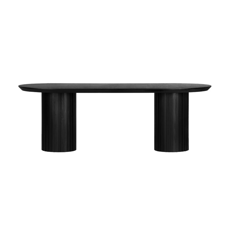 Vanessa Marty 220cm Oval Dining Table Black