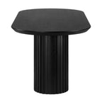 Vanessa Marty 220cm Oval Dining Table Black