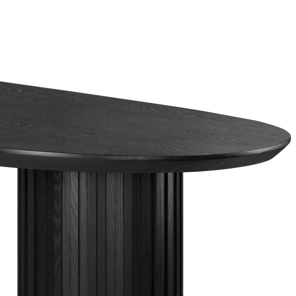 Vanessa Marty 220cm Oval Dining Table Black