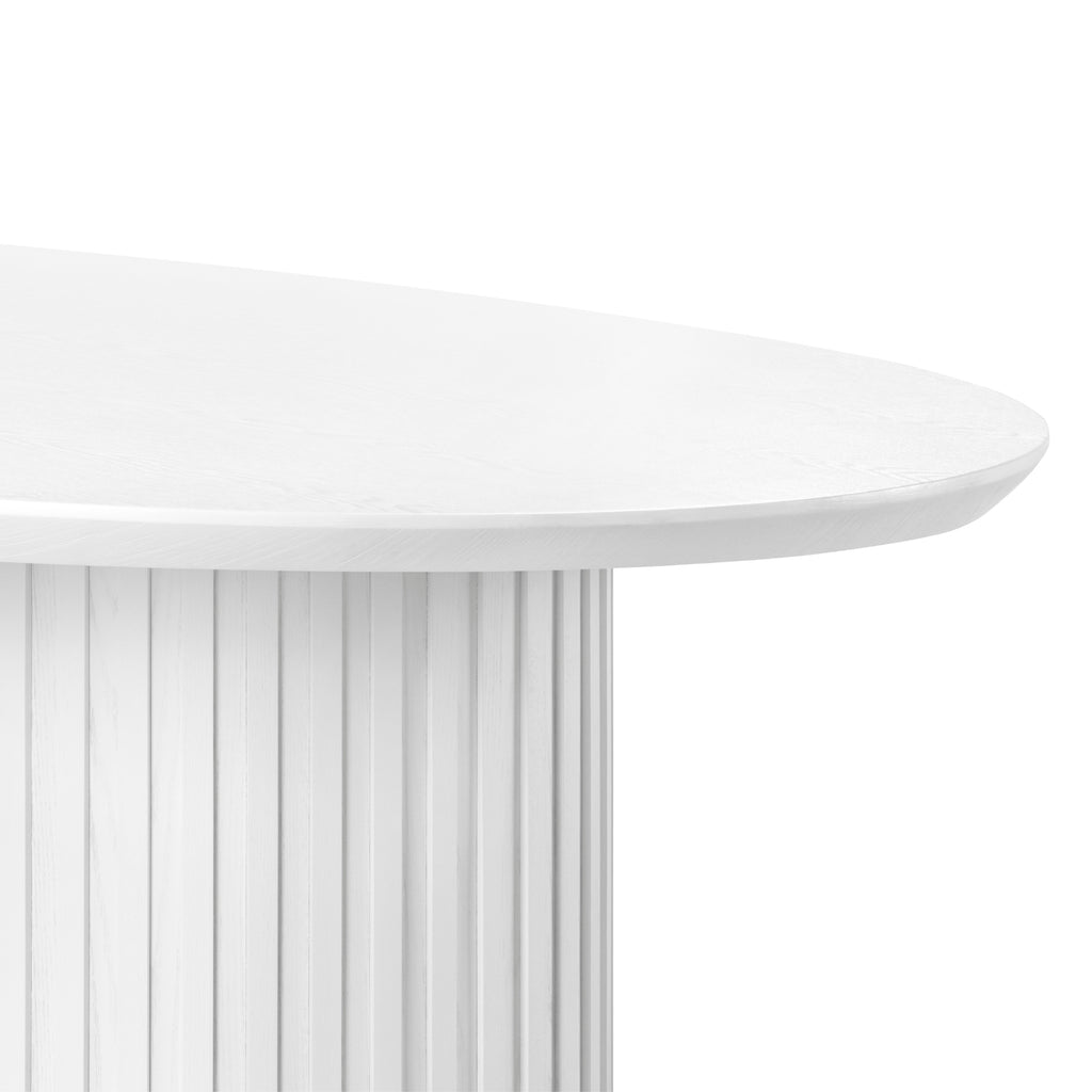 Vanessa Marty 220cm Oval Dining Table White