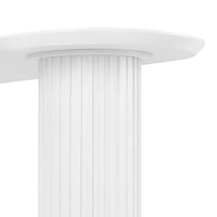 Vanessa Marty 220cm Oval Dining Table White