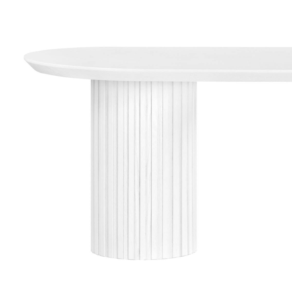 Vanessa Marty 220cm Oval Dining Table White
