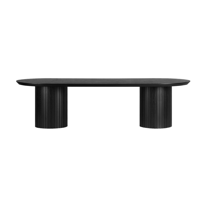 Vanessa Marty 280cm Oval Dining Table Black