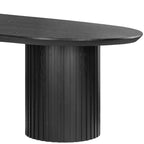 Vanessa Marty 280cm Oval Dining Table Black