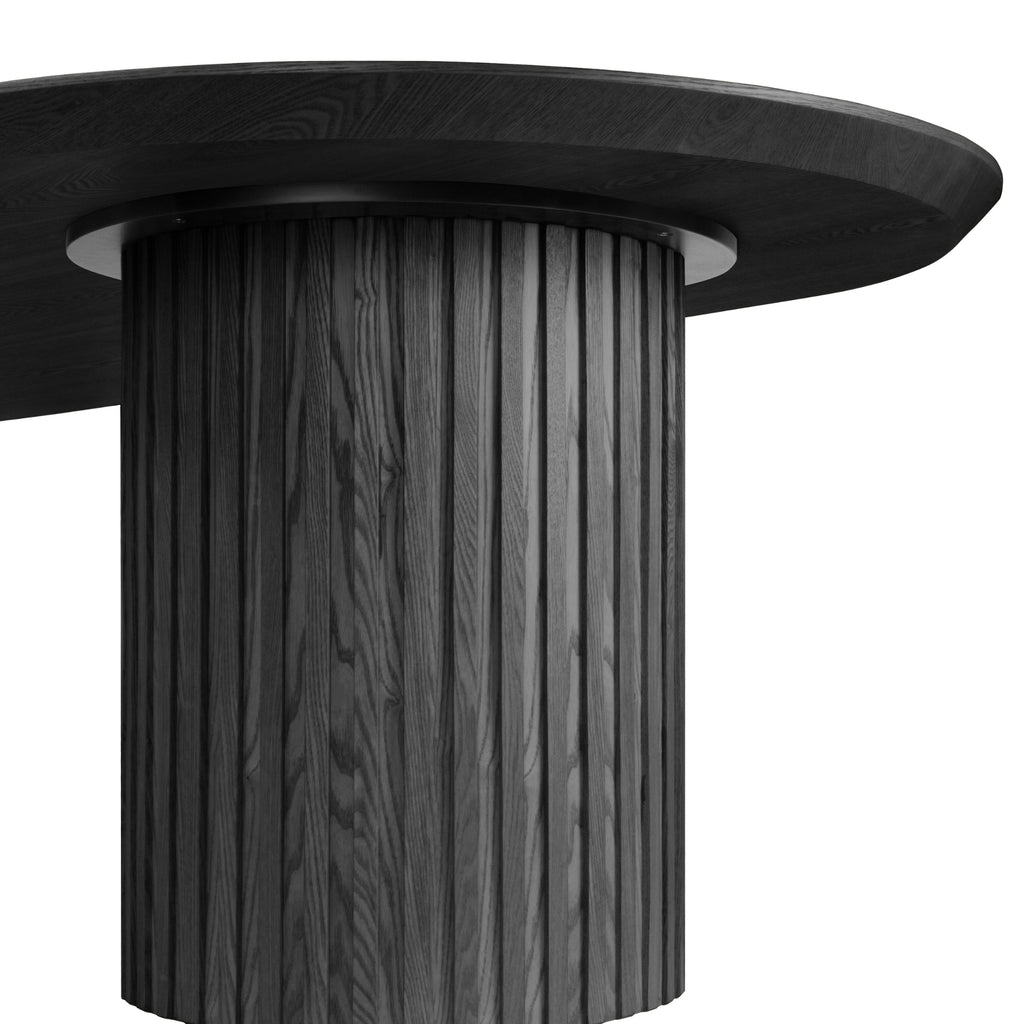 Vanessa Marty 280cm Oval Dining Table Black