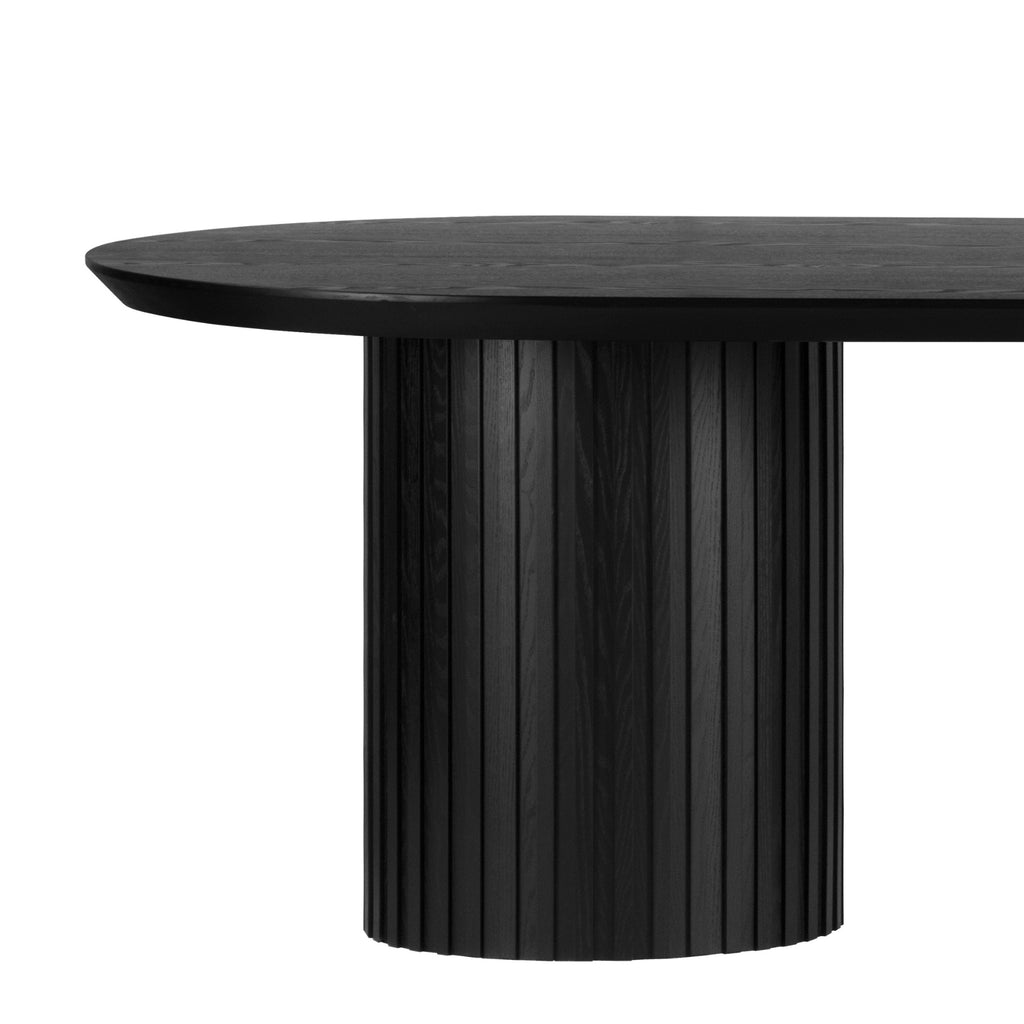 Vanessa Marty 280cm Oval Dining Table Black