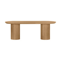 Vanessa Marty 280cm Oval Dining Table Natural