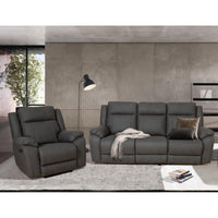 Victor 2 Seater Electric Recliner Sofa Chair Home Theatre Lounge - Grey