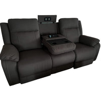 Victor 3 Seater Electric Recliner Sofa Chair Home Theatre Lounge - Onyx