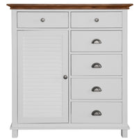 Virginia 4pc King Bed Suite Bedside Tallboy Bedroom Furniture Package - White