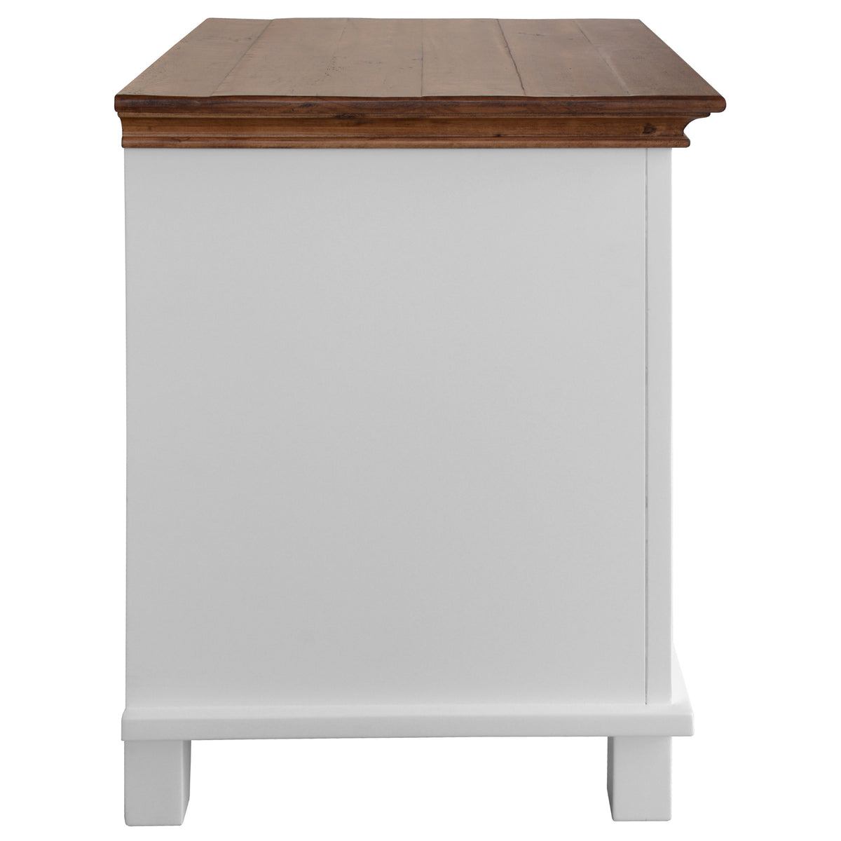 Virginia Set of 2 Bedside Nightstand 3 Drawers Storage Cabinet Side Table -White