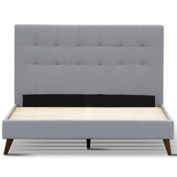 Volga Bed Frame Queen Grey