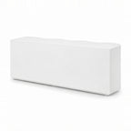 Wave white buffet rear three-quarter view on a white background, showing the flat back panel