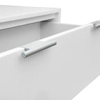 Wavey Bedside Table White