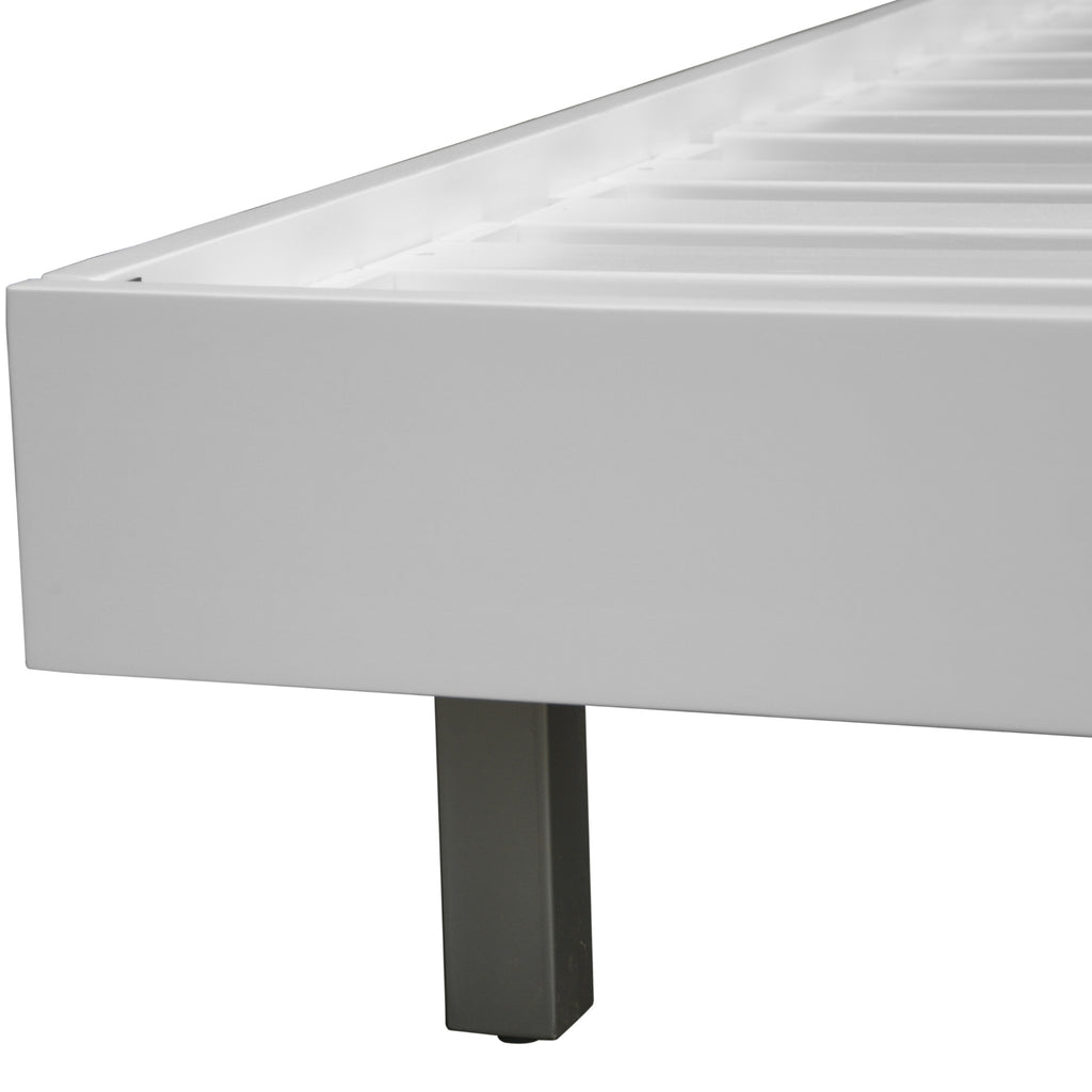 Wavey King Bed Frame White