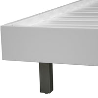 Wavey King Bed Frame White