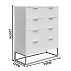 Wavey Tallboy White