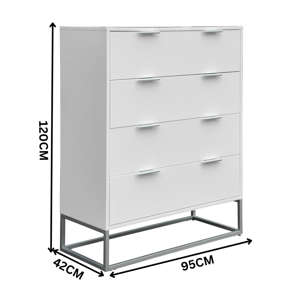 Wavey Tallboy White