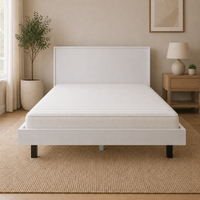 Wavey King Bed Frame White