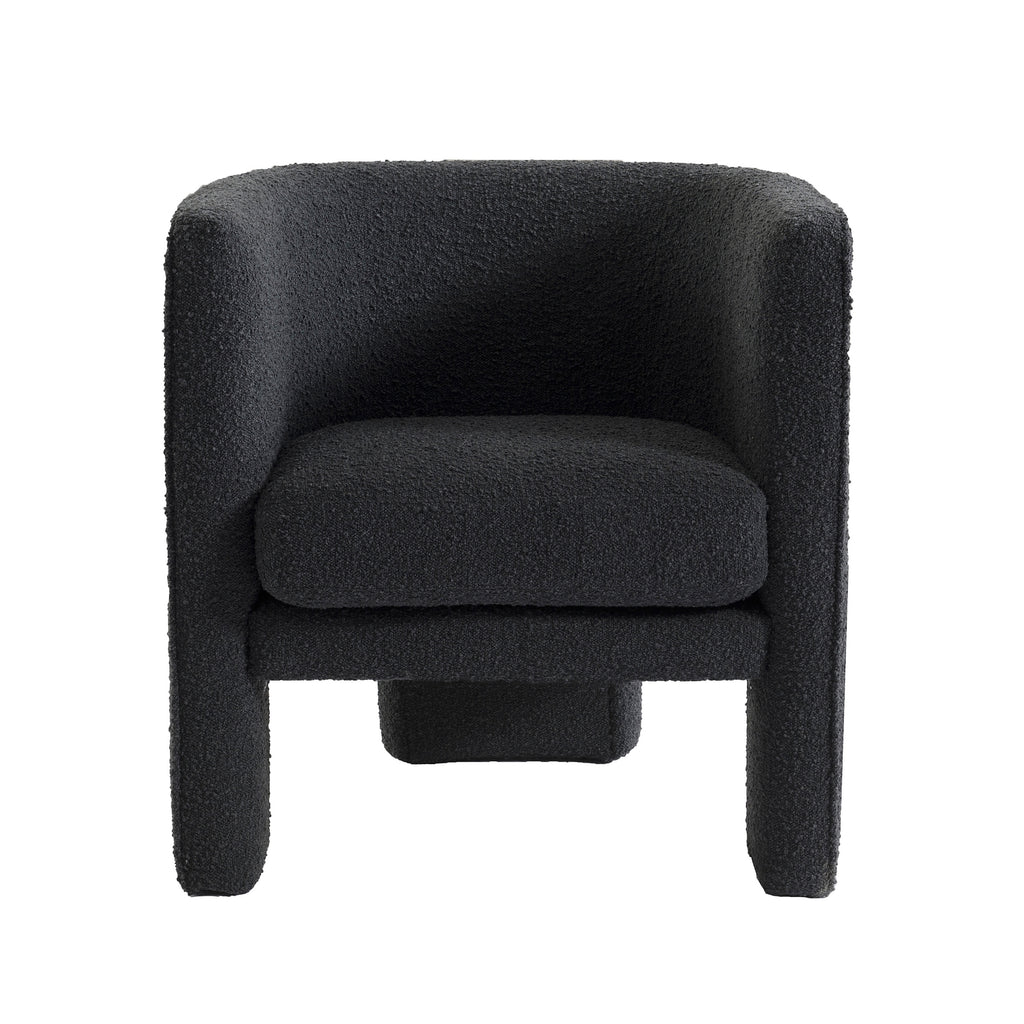 Wesley Occasional Boucle Chair Onyx