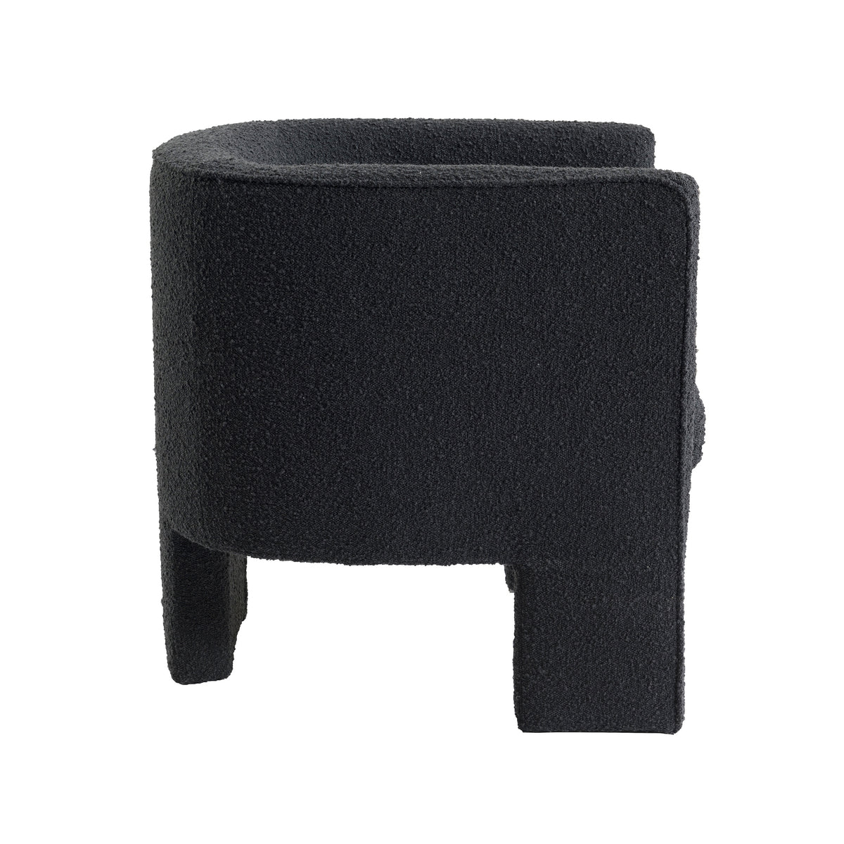 Wesley Occasional Boucle Chair Onyx