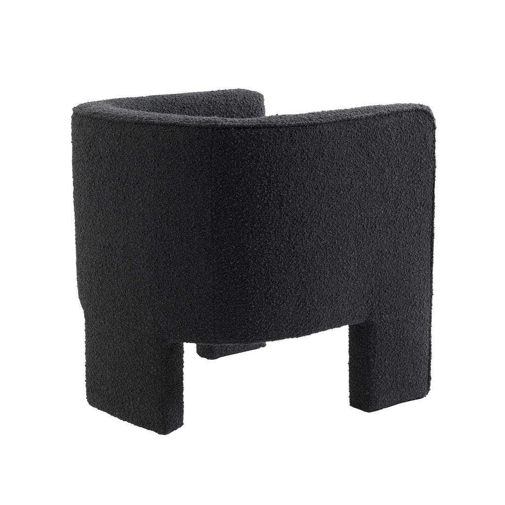 Wesley Occasional Boucle Chair Onyx