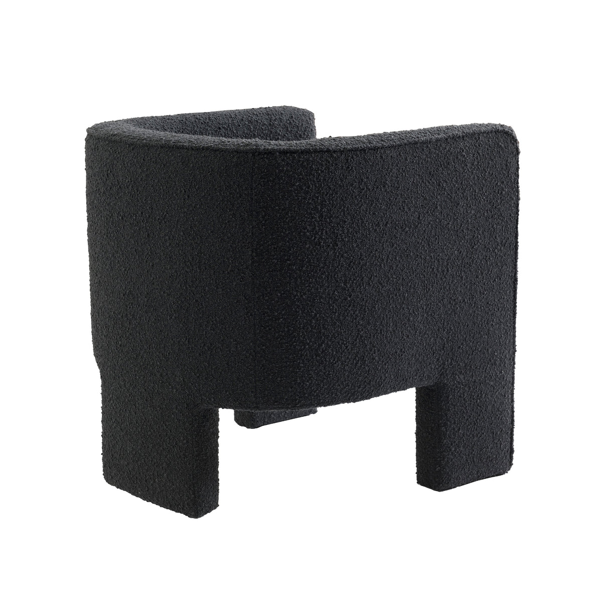 Wesley Occasional Boucle Chair Onyx