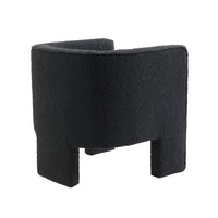 Wesley Occasional Boucle Chair Onyx
