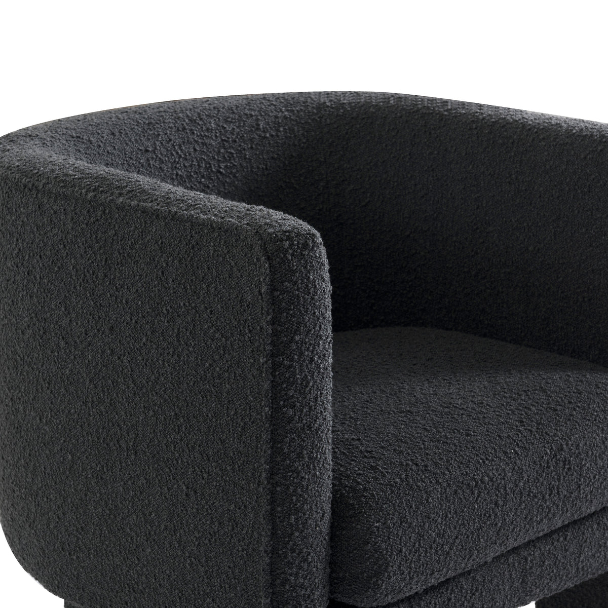 Wesley Occasional Boucle Chair Onyx