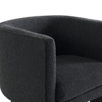 Wesley Occasional Boucle Chair Onyx