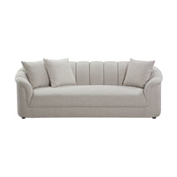 Yorker 3 Seater Fabric Sofa Beige