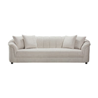 Yorker 4 Seater Fabric Sofa Beige