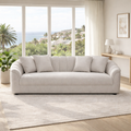 Yorker 4 Seater Fabric Sofa Beige