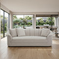 Yorker 3 Seater Fabric Sofa Beige