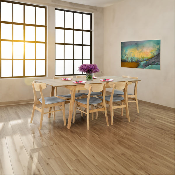 Cusco 7pc 150-190cm Extendable Dining Table Chair Set